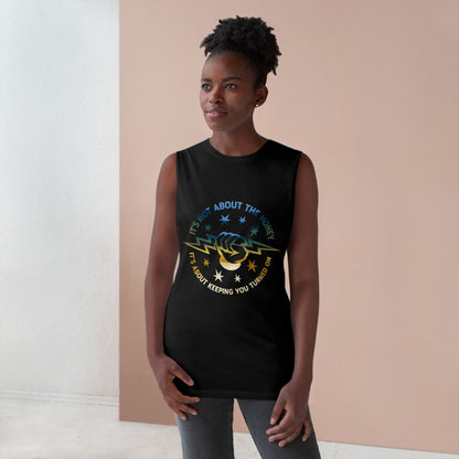 Lineman Tank - Its Not About The Money-colored chrome