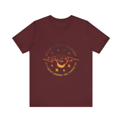 Lineman T-shirt - Its Not About The Money-sky 24