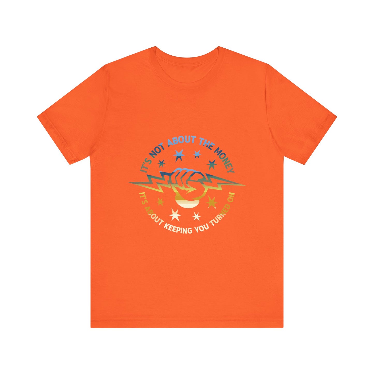 Lineman T-shirt - Its Not About The Money-colored chrome