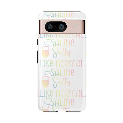 Google Pixel Tough Case - Salty Saline Like Normal Saline - White