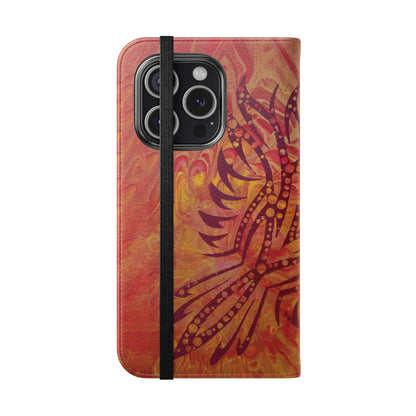 Faux Leather Wallet Phone Case - iPhone & Galaxy - I Rise From the Ashes