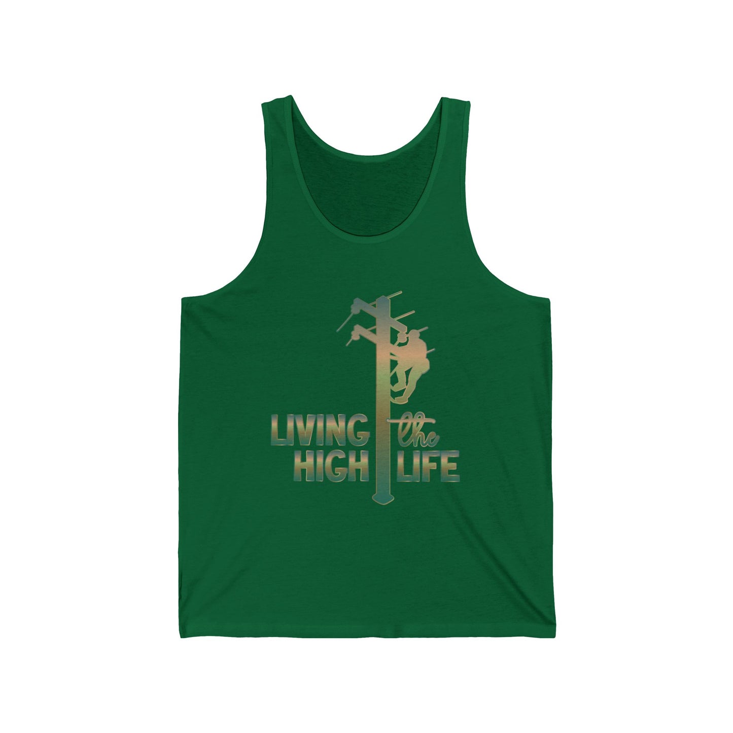 Lineman T-shirt - living the high life - copper patina