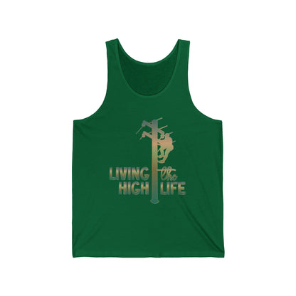 Lineman T-shirt - living the high life - copper patina