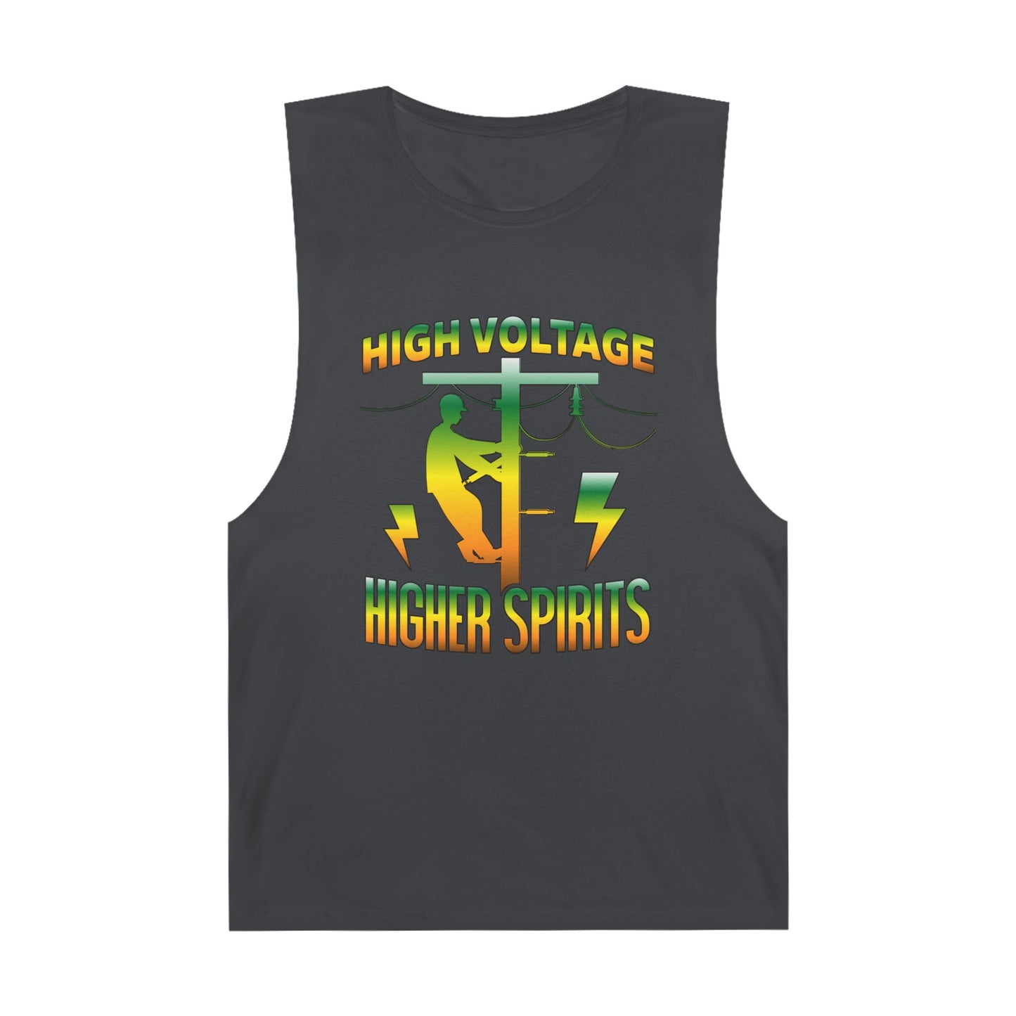 Lineman Tank - High Voltage Higher Spirits-gradient