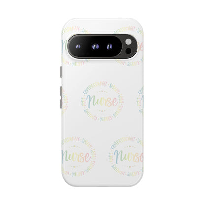 Google Pixel Tough Case - Nurse Circle  - White
