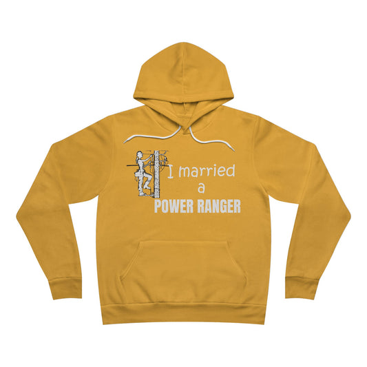 Bella + Canvas Sponge Fleece Hoodie - I Married a Power Ranger (male)