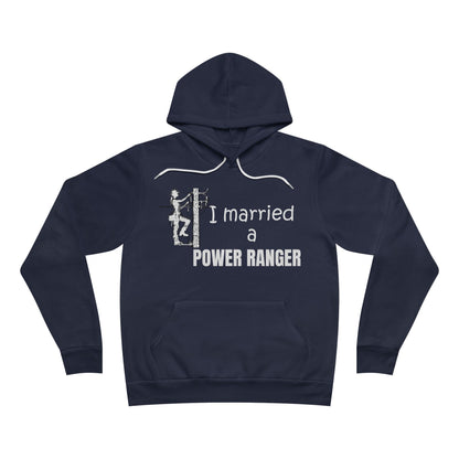 Bella + Canvas Sponge Fleece Hoodie - I Married a Power Ranger (male)