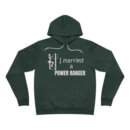 Bella + Canvas Sponge Fleece Hoodie - I Married a Power Ranger (male)