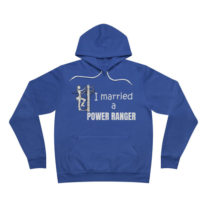 Bella + Canvas Sponge Fleece Hoodie - I Married a Power Ranger (male)