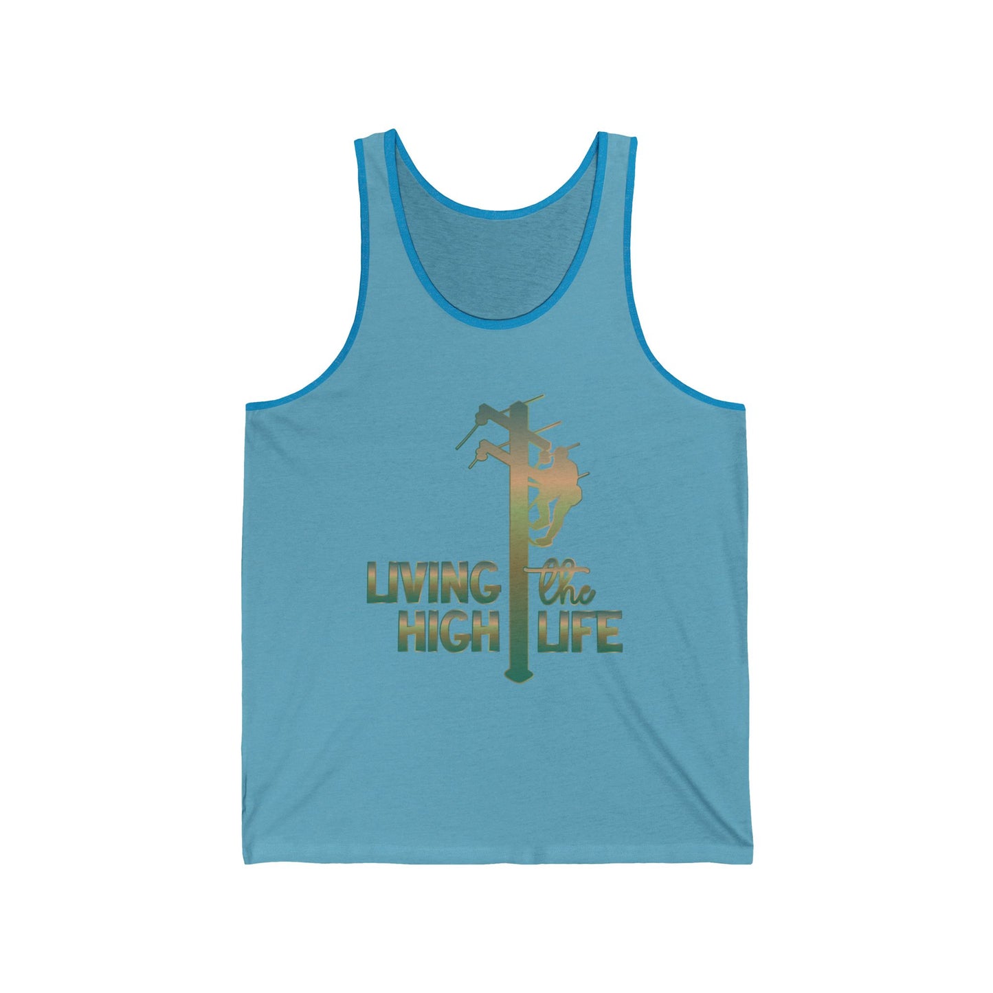 Lineman T-shirt - living the high life - copper patina