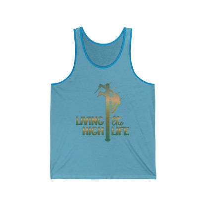 Lineman T-shirt - living the high life - copper patina