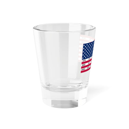 Phonetic Flag Shot Glass, 1.5oz