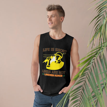 Lineman Tank - Life Is Short Lines Are Not-color
