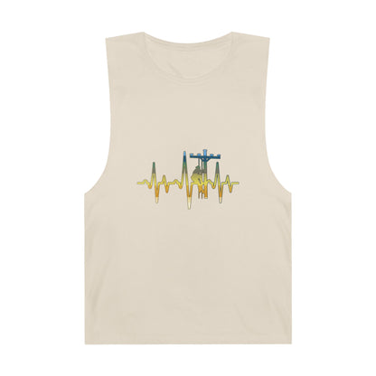 Lineman Tank- Lineman Heartbeat - colored chrome