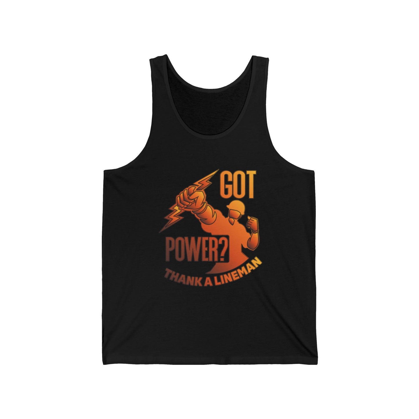 Lineman Tank - Got Power Thank A Lineman - sky 24