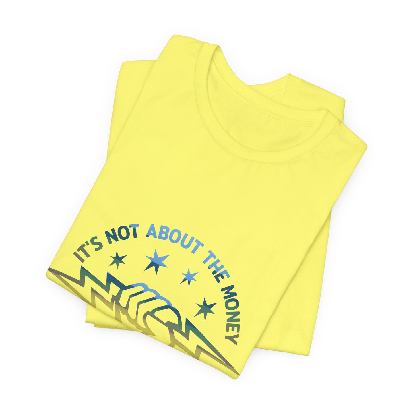 Lineman T-shirt - Its Not About The Money-colored chrome