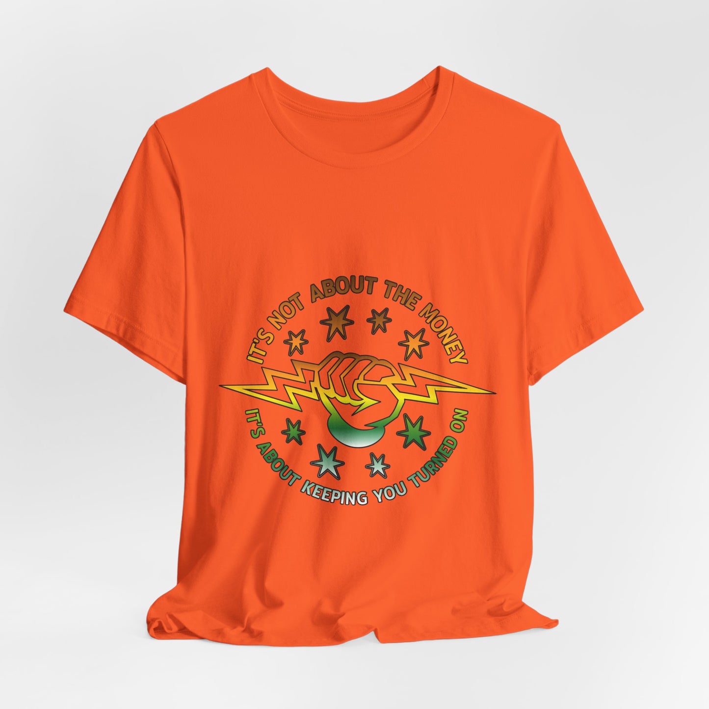 Lineman T-shirt - Its Not About The Money-gradient