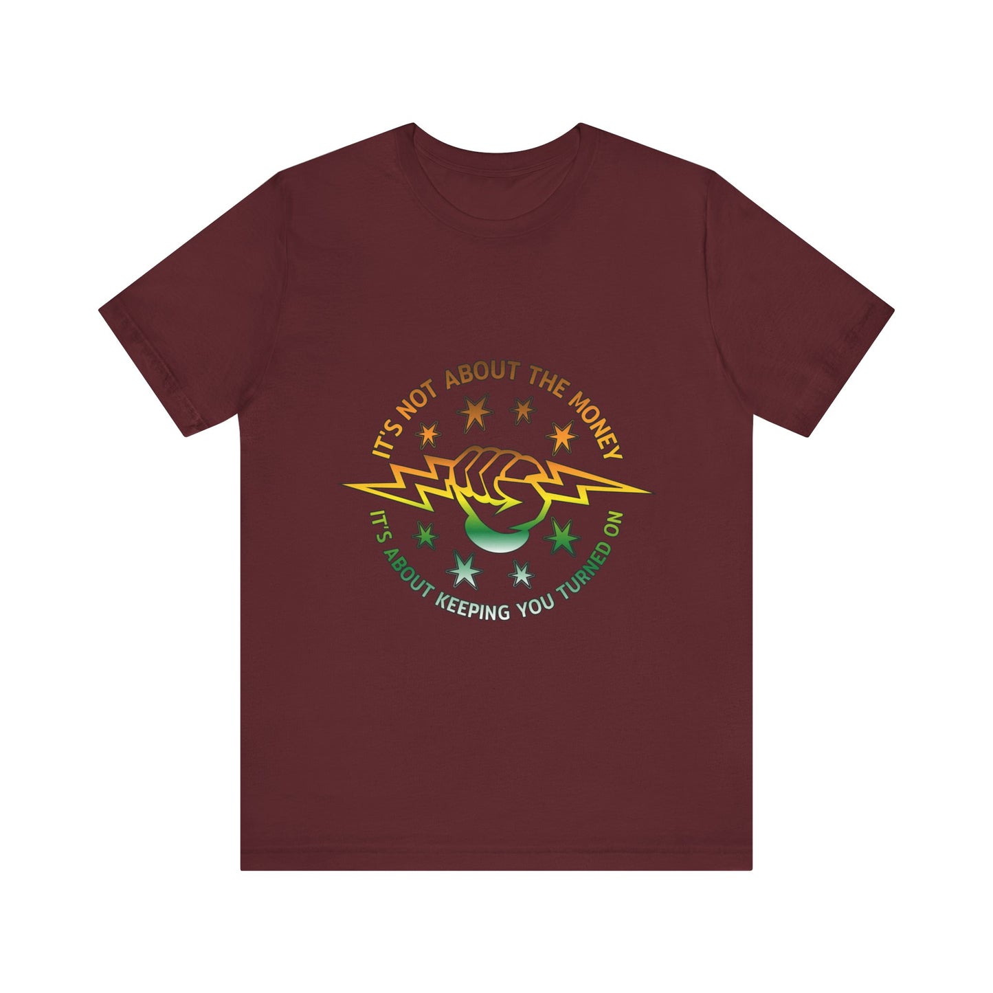 Lineman T-shirt - Its Not About The Money-gradient