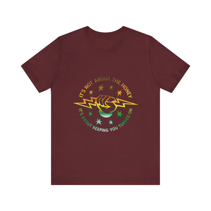 Lineman T-shirt - Its Not About The Money-gradient