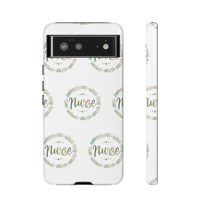 Google Pixel Tough Case - Nurse Circle  - White