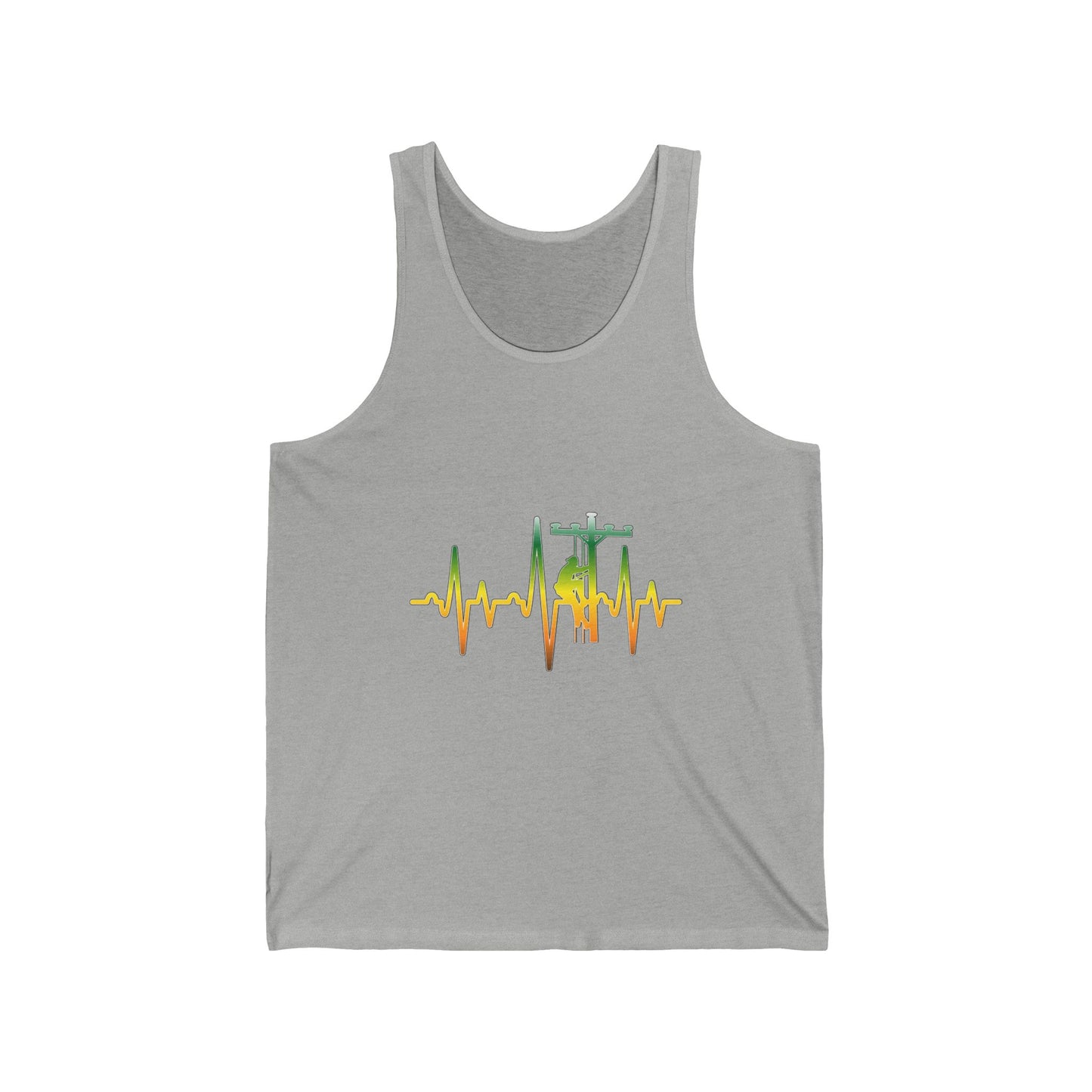 Lineman Tank - Lineman Heartbeat - gradient