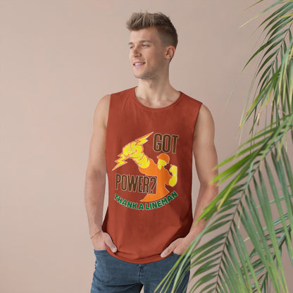 Lineman Tank - Got Power Thank A Lineman - color