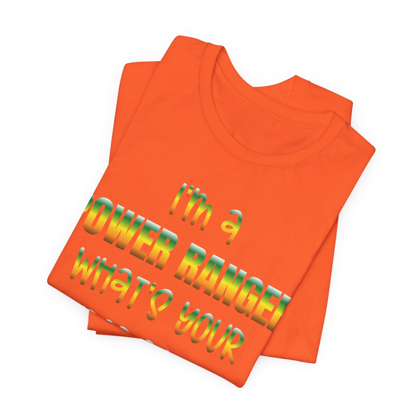 Lineman T-shirt - power ranger super power gradient