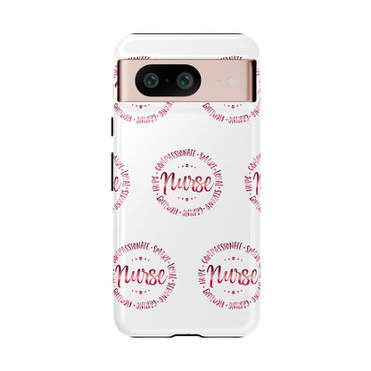 Google Pixel Tough Case - Nurse Circle  - White