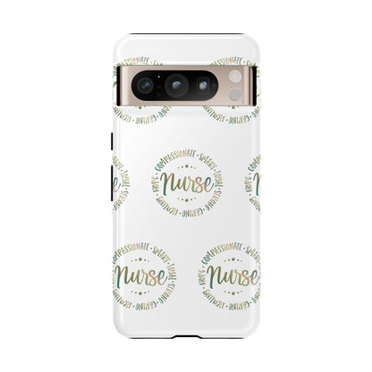 Google Pixel Tough Case - Nurse Circle  - White