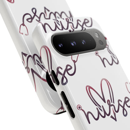 Google Pixel Tough Case - Nurse Stethoscope - White