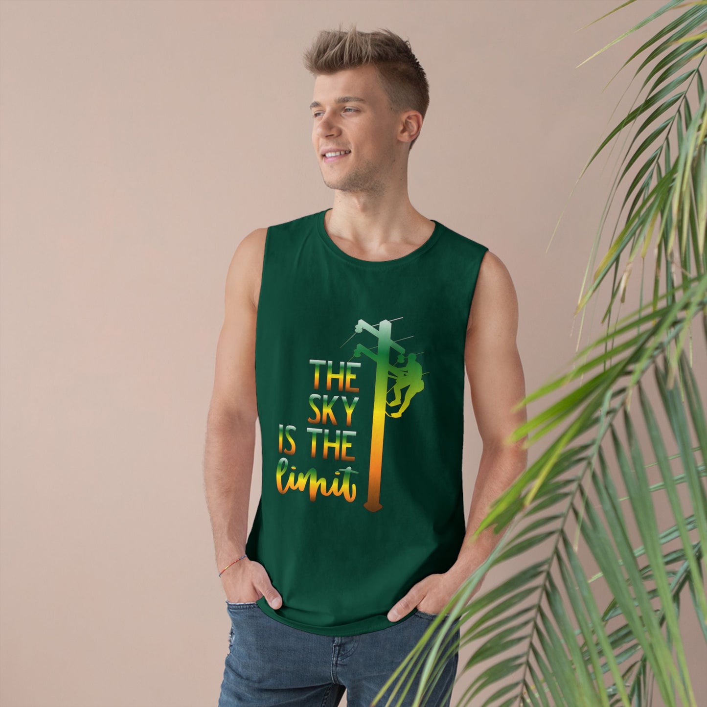 Lineman Tank - the-sky-is-the-limit-lineman gradient