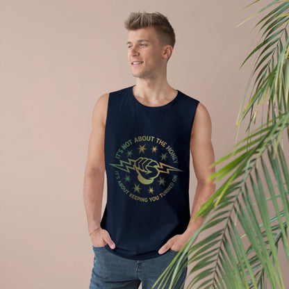Lineman Tank - Its Not About The Money-copper patina
