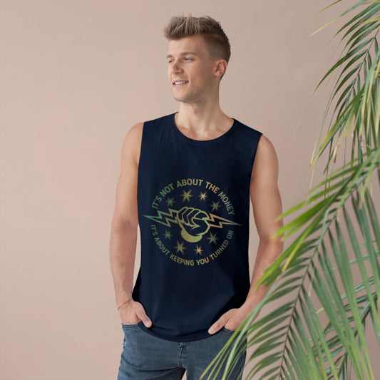 Lineman Tank - Its Not About The Money-copper patina