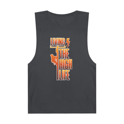 Lineman Tank - Living The High Life-sky 24