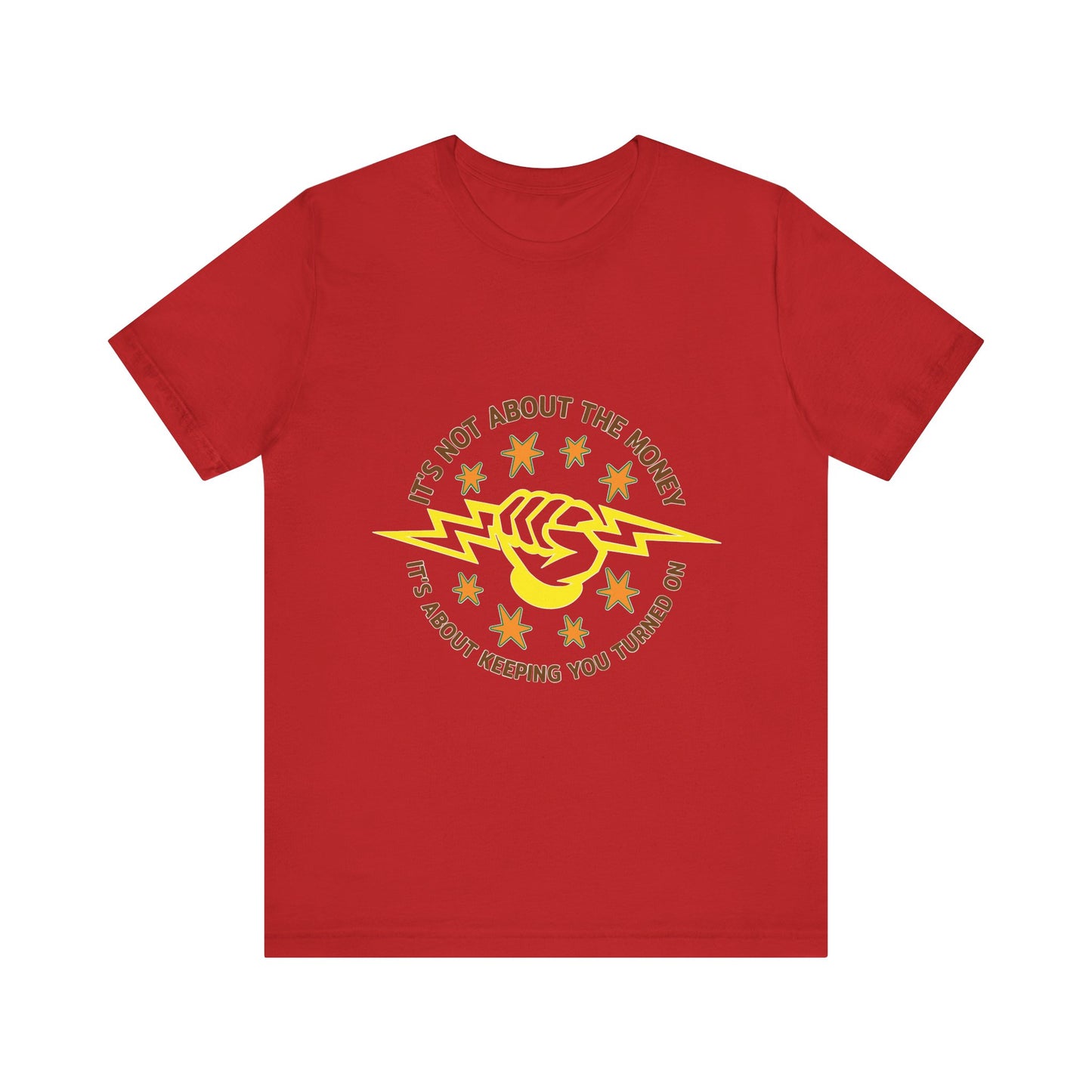 Lineman T-shirt - Its Not About The Money-color