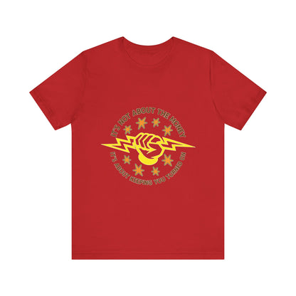 Lineman T-shirt - Its Not About The Money-color