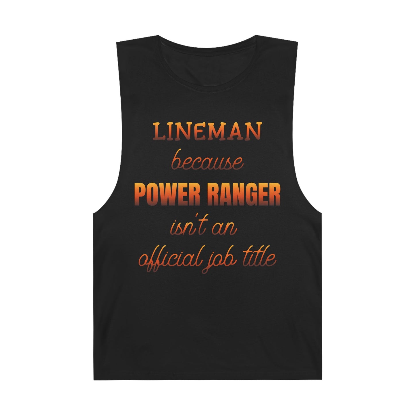 Lineman Tank - Power Ranger job title sky 24