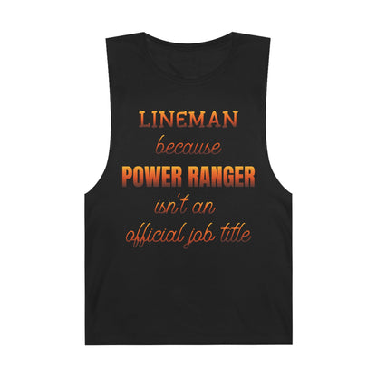 Lineman Tank - Power Ranger job title sky 24