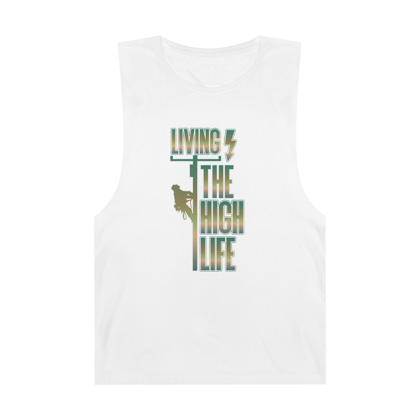Lineman Tank - Living The High Life-copper patina