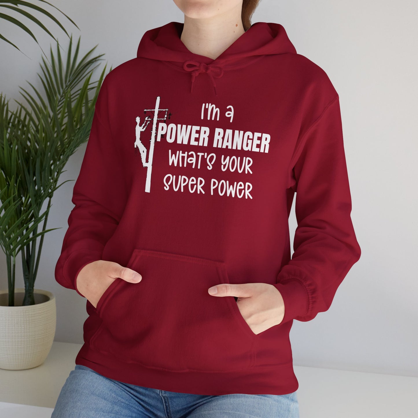 Gildan Hoodie - I'm a Power Ranger What's Your Super Power (male)