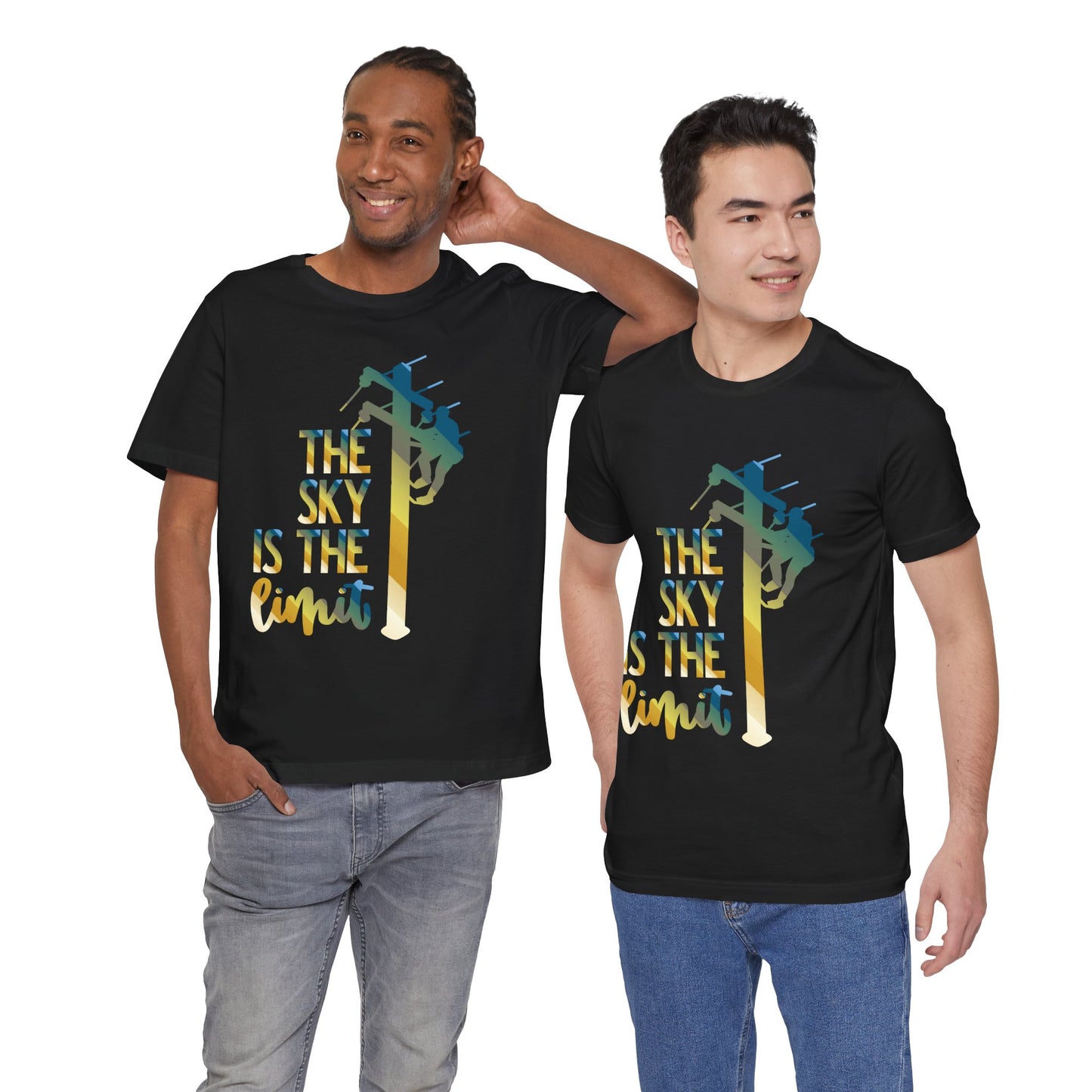 Lineman T-shirt - the-sky-is-the-limit-lineman colored chrome