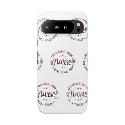 Google Pixel Tough Case - Nurse Circle  - White