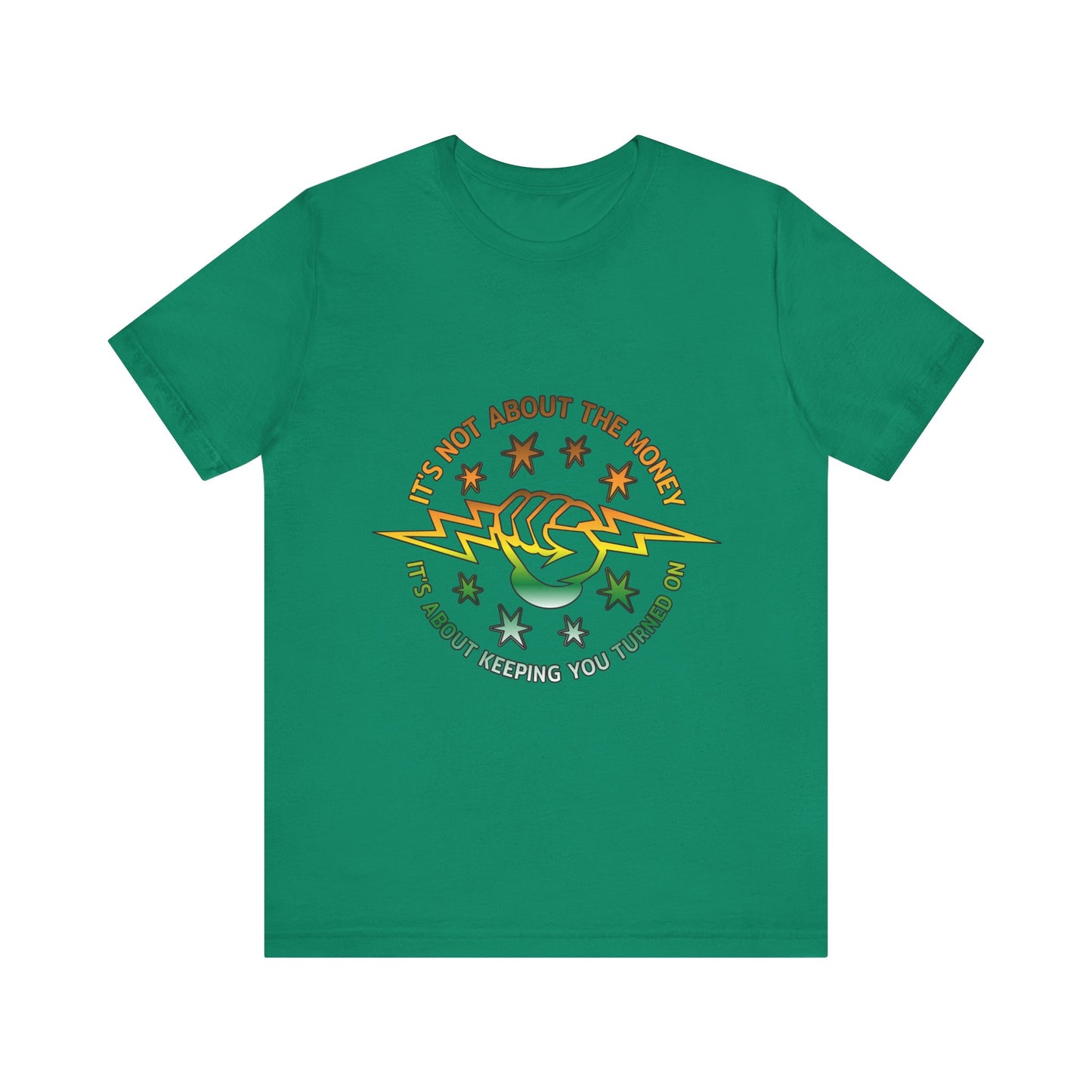 Lineman T-shirt - Its Not About The Money-gradient