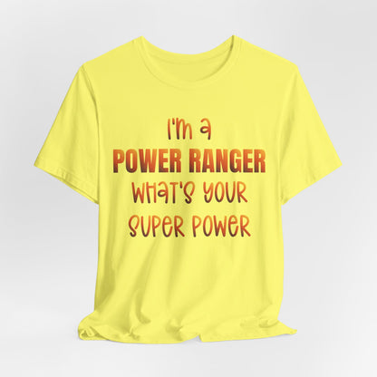 Lineman T-shirt - power ranger super power sky 24