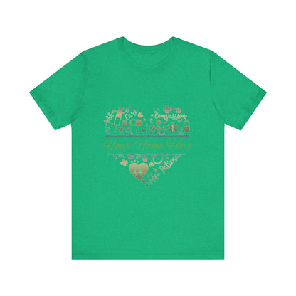 Monogram Heart copper patina