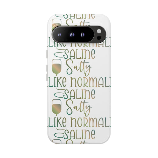 Google Pixel Tough Case - Salty Saline Like Normal Saline - White