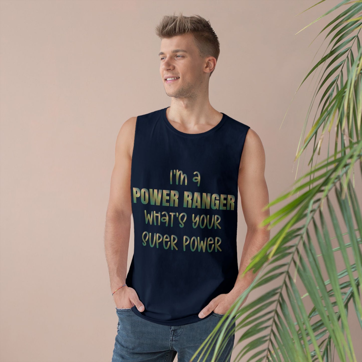 Lineman Tank - power ranger super power copper patina