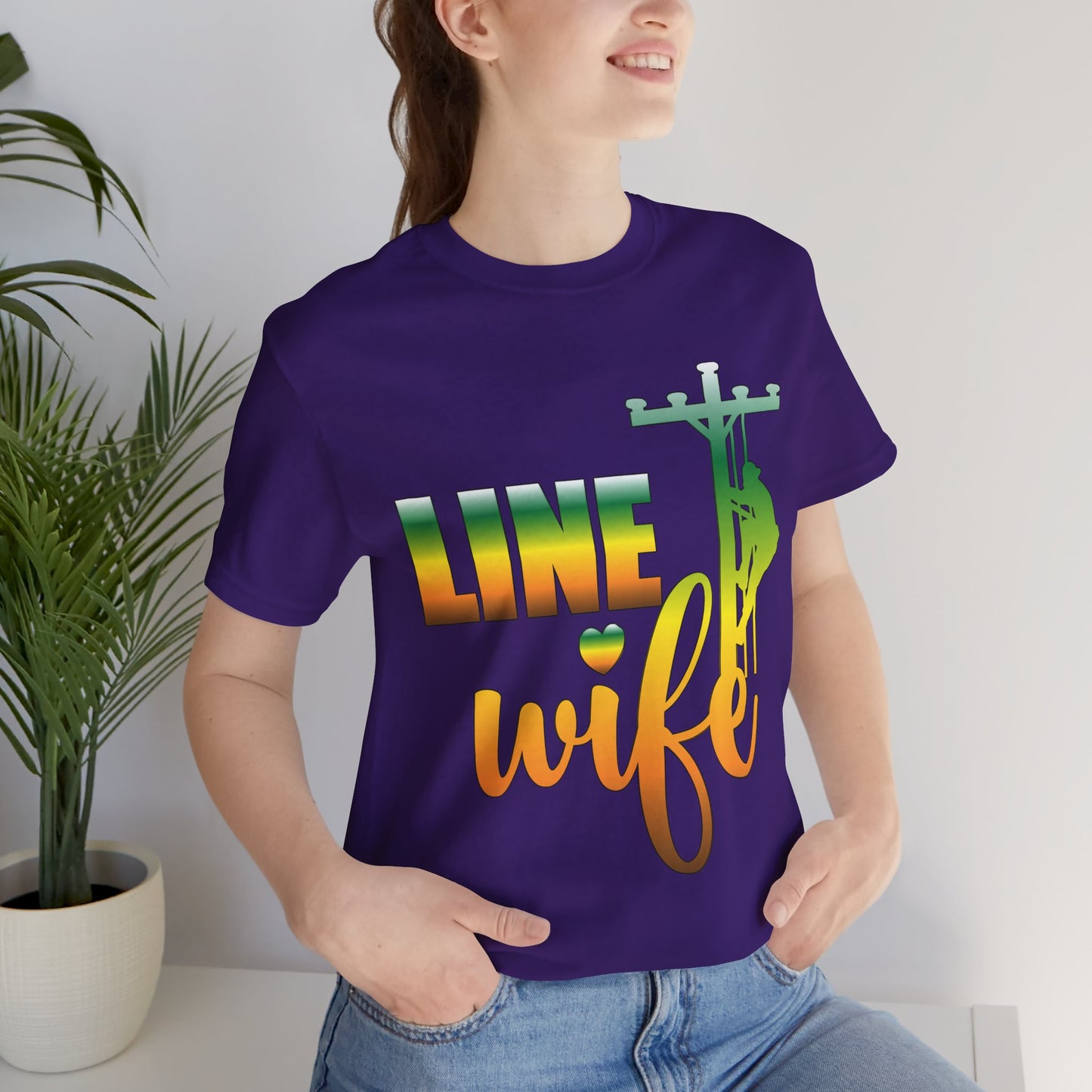 Lineman T-shirt - Line Wife gradient