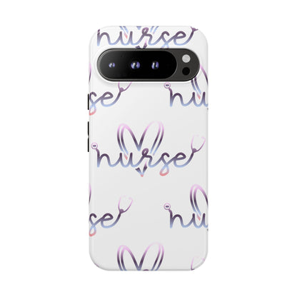Google Pixel Tough Case - Nurse Stethoscope - White