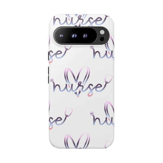 Google Pixel Tough Case - Nurse Stethoscope - White